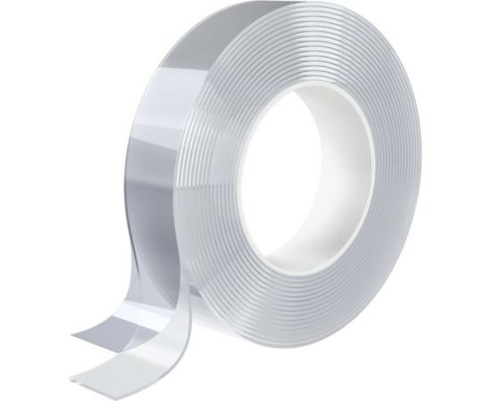 Многоразовая двухсторонняя прозрачная крепежная лента DASWERK NANO tape, 3 м х 30 мм, 2 мм 607928 