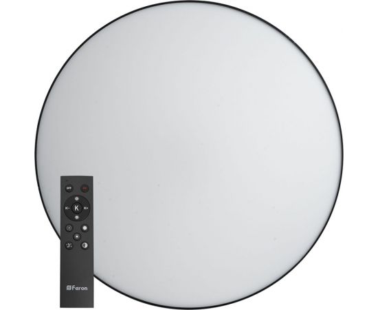 Светодиодный управляемый светильник FERON AL6200 Simple matte тарелка 60W 3000К-6500K черный 48066 
