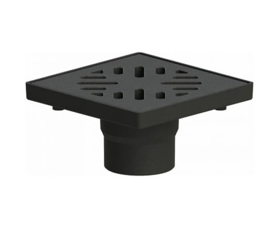 Дворовый трап Татполимер ТП-113.110-250VP чугунный, с грязеуловителем 250x250 15255 