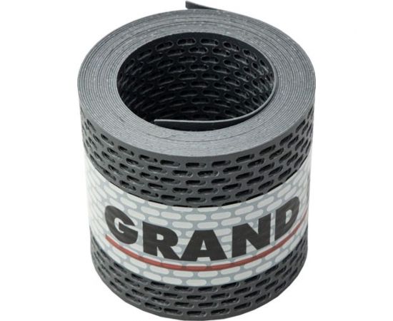 Вентиляционная карнизная лента Grand Line серая, 100x5000 мм 475536 