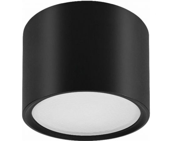 Накладной светильник truEnergy gx53 d82xh60мм ip20 черный/алюминий 21003 