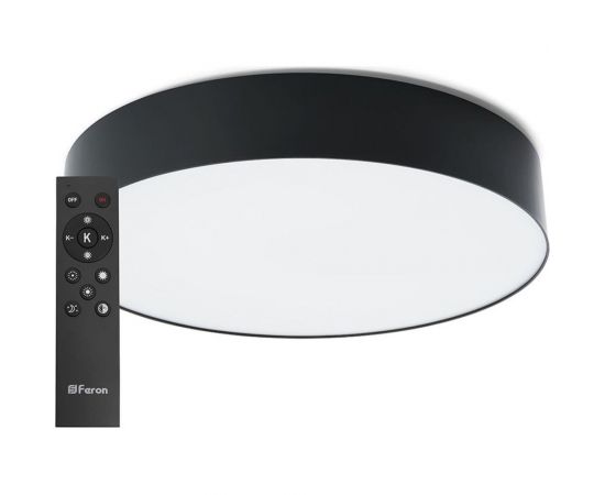 Светодиодный управляемый светильник FERON AL6200 Simple matte тарелка 60W 3000К-6500K черный 48066 – изображение 11