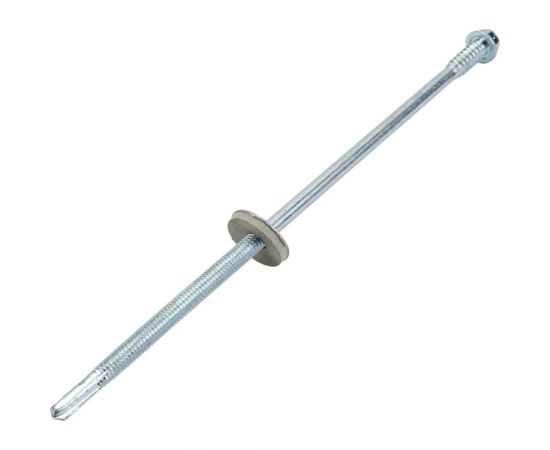 Саморез для сэндвич-панелей Daxmer 6,3/5,5x185 мм, цинк, 250 шт. 317626 – изображение 4