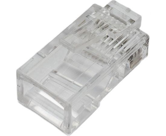 Коннектор NETLAN RJ45/8P8C, Кат.5e, 3мкд, универсальный, под 0,47-0,51мм, неэкранированный, 100 шт. EC-UP8P8C-5E-003-TR-100 – изображение 3