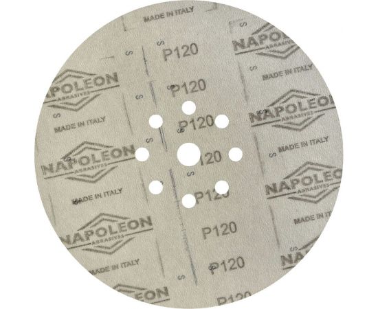 Шлифовальный круг на липучке Giraffe GOLD 100 шт, 225 мм, 9 отв., Р120 ABRAFORM AF100-GG-120 – изображение 6