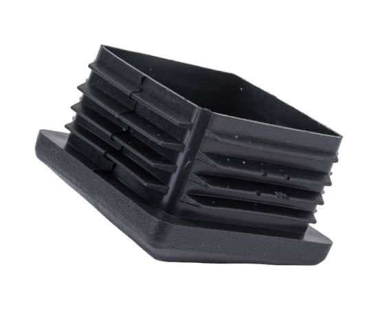 Внутренняя заглушка для трубы Tech-Krep 60x60 мм, домик, черный пластик, 4 шт пакет 155032 – изображение 4