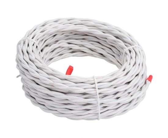 Ретро провод TDM ""Эко"" 2x2,5 витой ГОСТ белый 20м SQ2801-0202 – изображение 6