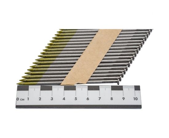 Реечный гвоздь Пневмопарк 3,05х90 мм, ершённый, на бумаге МР-651803 – изображение 2