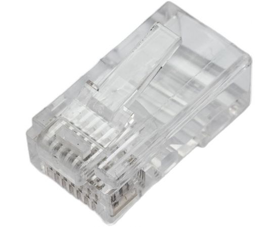Коннектор NETLAN RJ45/8P8C, Кат.5e, 3мкд, универсальный, под 0,47-0,51мм, неэкранированный, 100 шт. EC-UP8P8C-5E-003-TR-100 – изображение 2
