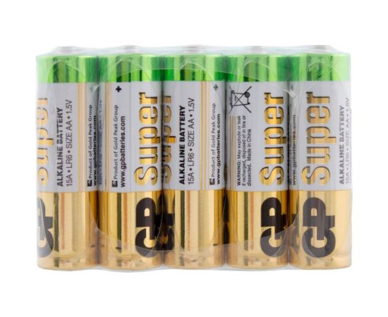 Алкалиновые батарейки GP super alkaline 15а аa - 80 шт. в пленке GP 15A-2CRVS80 – изображение 8