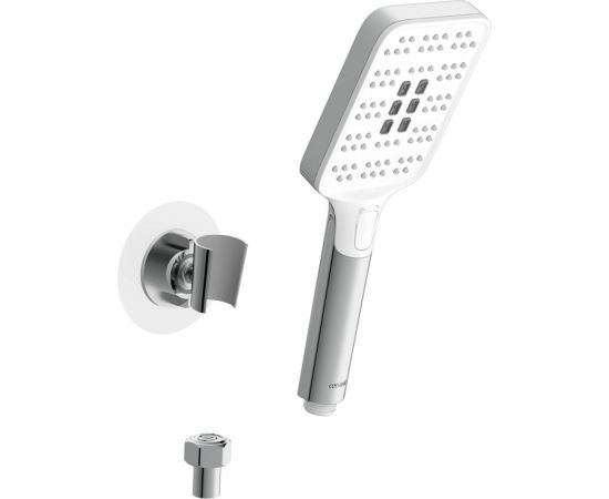 Душевой гарнитур Cersanit FERRO держатель лейки, 3 режима, шланг 150 металл, квадрат 64085 – изображение 7