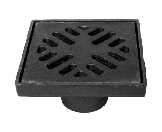 Дворовый трап Татполимер ТП-113.110-250VP чугунный, с грязеуловителем 250x250 15255 – изображение 5