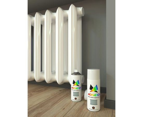 Аэрозольная эмаль Monarca для радиаторов Белый Глянцевый 79010 – изображение 5