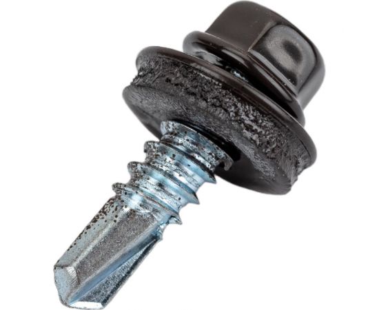 Кровельный саморез Daxmer 5,5х19 RAL 8019, сверло №3, 250 шт. 305869 – изображение 3