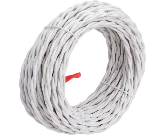 Ретро провод TDM ""Эко"" 2x2,5 витой ГОСТ белый 20м SQ2801-0202 – изображение 5