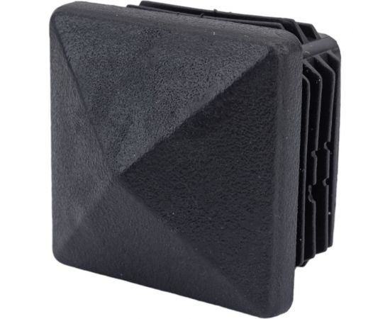 Внутренняя заглушка для трубы Tech-Krep 60x60 мм, домик, черный пластик, 4 шт пакет 155032 – изображение 2