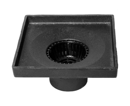 Дворовый трап Татполимер ТП-113.110-250VP чугунный, с грязеуловителем 250x250 15255 – изображение 4