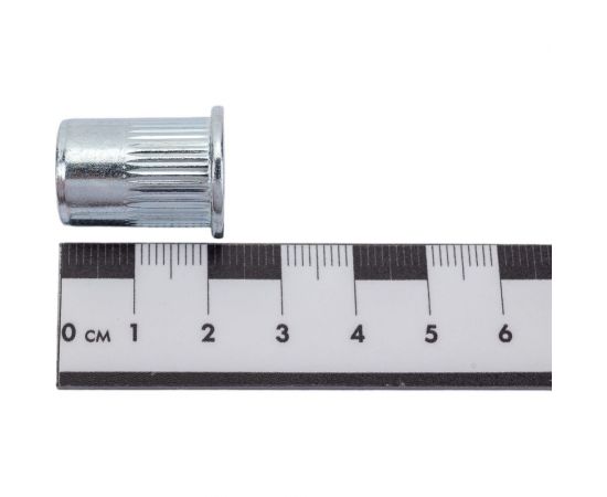 Резьбовая заклепка Daxmer м12, оцинкованная сталь, насечки, стандартный борт, 80 шт. 393510 – изображение 4