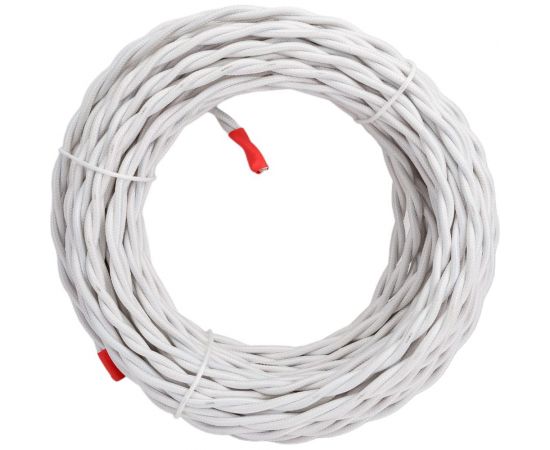 Ретро провод TDM ""Эко"" 2x2,5 витой ГОСТ белый 20м SQ2801-0202 – изображение 4