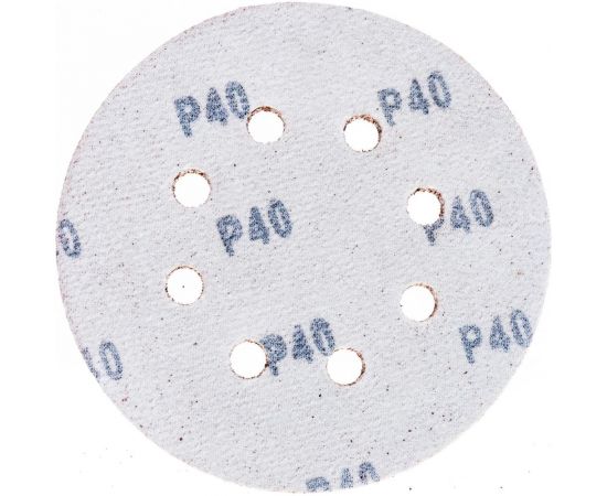 Круг шлифовальный (5 шт; 125 мм; P40; 8 отв.) MOS 39832М – изображение 2