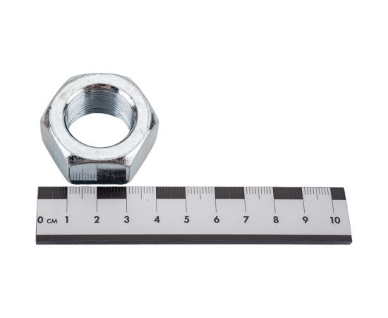 Гайка ZAMETAL М24х1,5 пр. 8.0, DIN 934, оц., 50 шт ZA516626 – изображение 2