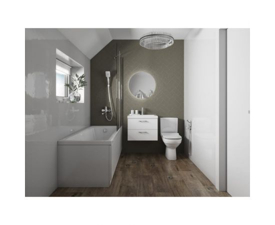 Душевой гарнитур Cersanit FERRO держатель лейки, 3 режима, шланг 150 металл, квадрат 64085 – изображение 3