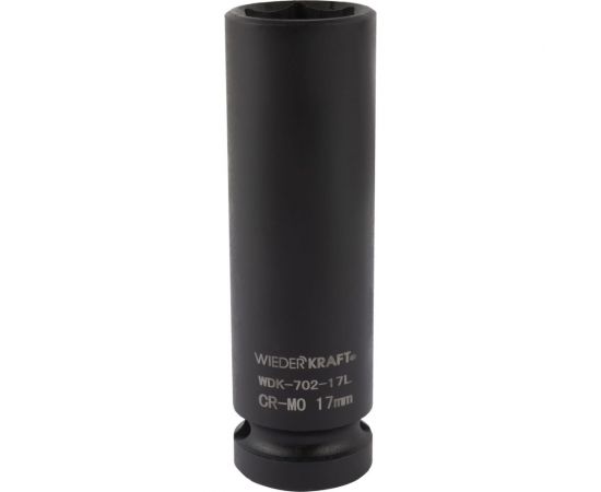 Головка ударная глубокая тонкостенная 6-гранная (17 мм; 1/2"") WIEDERKRAFT WDK-702-17L 