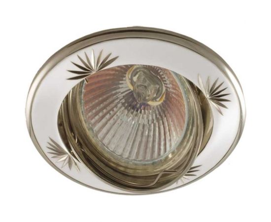 Плоско-поворотный литой светильник Светкомплект DT02А PS/N со скосом двухцветный с гравировкой DT02AMR16PS/N 