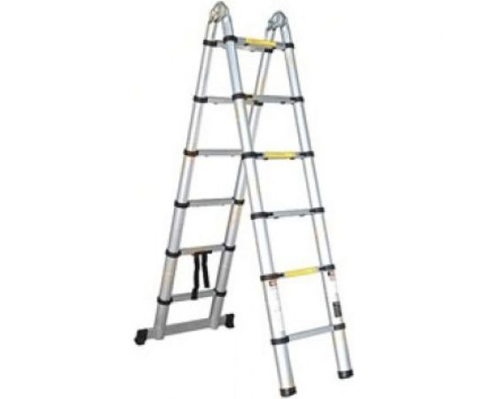 Телескопическая алюминиевая лестница STARTUL 2х5 ступеней ST9733-032 