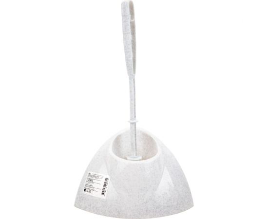 Ерш для унитаза с подставкой IDEA Блеск угловой, белый мрамор, М 5012 601319 