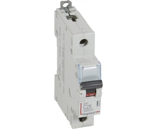 Автоматический выключатель Legrand DX3 6000 - 10 кА - тип C - 1П - 25 А - 1 модуль 407672 