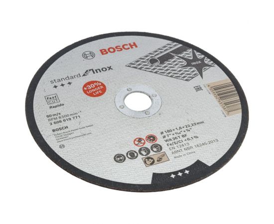 Отрезной круг Standard for Inox 180x1.6 мм Bosch 2608619771 