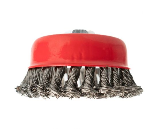 Щетка-чашка по металлу для УШМ 100 мм, М14, крученая проволока SAMGRUPP 16220 