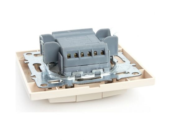 3-клавишный выключатель STEKKER psw10-9007-02, 250в, 10а, серия эрна, слоновая кость, 39923 – изображение 3