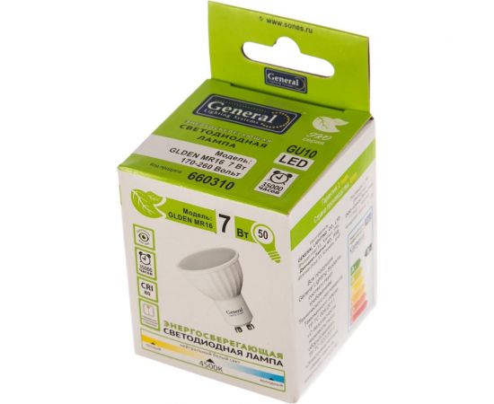 Светодиодная лампа General Lighting Systems MR16-7W-GU10-660310 – изображение 2