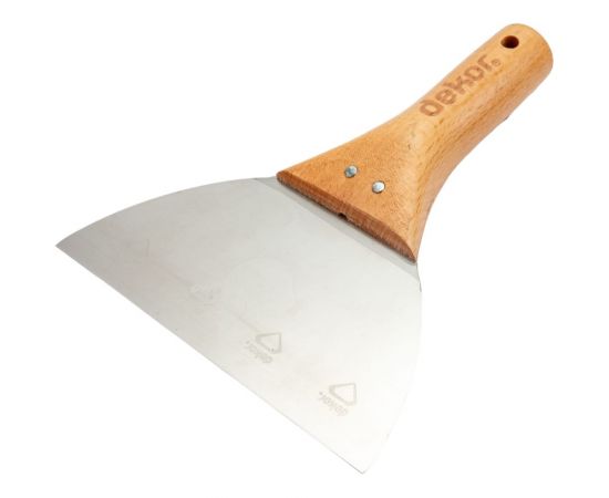 Шпатель для шпатлевки DEKOR HASSAN 18 см нерж. сталь DEKOR 011 – изображение 4