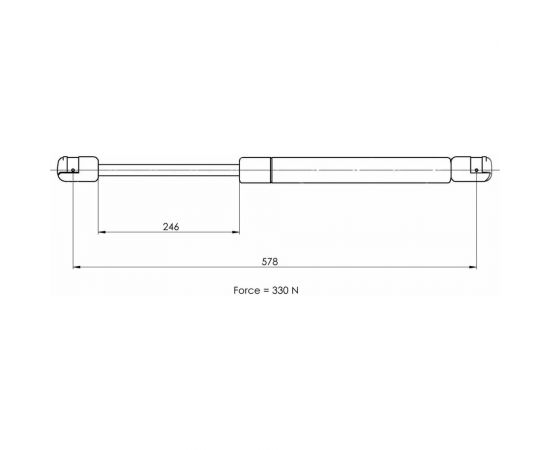Амортизатор капота для автомобиля Renault Logan /Sandero II TRIALLI GS 0908 – изображение 2