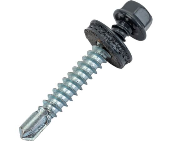 Самосверлящий винт HARDWEX ТМ HWX7-W-P9-5.5x38 мм, св. №3, RAL 7024, 150 шт. 5190000240294 – изображение 2