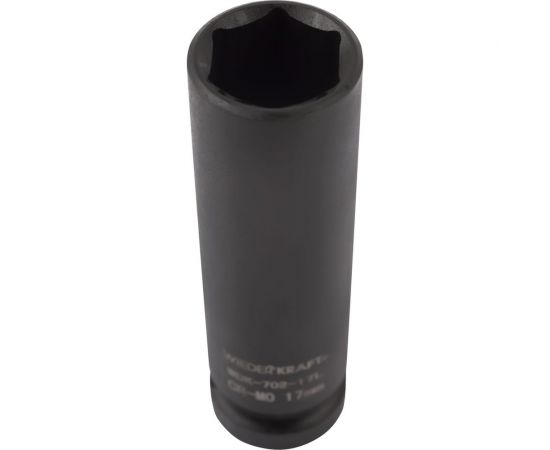 Головка ударная глубокая тонкостенная 6-гранная (17 мм; 1/2"") WIEDERKRAFT WDK-702-17L – изображение 3