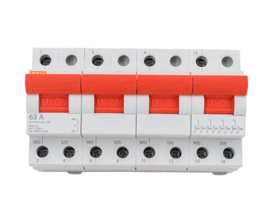 Трехпозиционный модульный переключатель TDM МП-125 4P 63А SQ0224-0049 – изображение 2