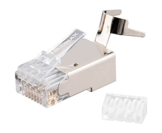 Коннектор NIKOMAX RJ45/8P8C, Кат.6, 50мкд, 100шт. NMC-RJ88RZ50SE3-T-100 – изображение 2