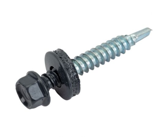 Самосверлящий винт HARDWEX ТМ HWX7-W-P9-5.5x38 мм, св. №3, RAL 7024, 150 шт. 5190000240294 – изображение 4