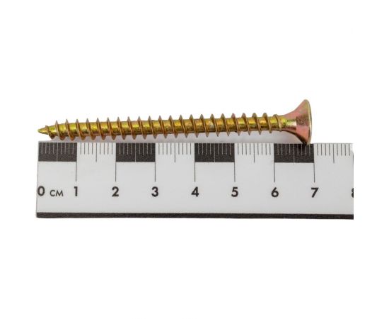 Саморез Мир крепежа DIN 7962, 6,0x70 мм, Pozi, желтый цинк, 250 шт. УТ000028039 – изображение 2