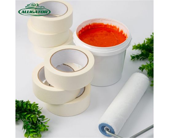 Малярная клейкая лента GAVIAL бумажная, КРЕПП, 25 мм, 40 м, краска и защита стен 00001538 – изображение 6