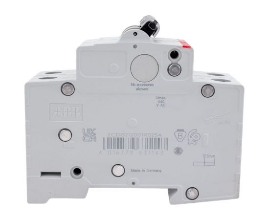 Автоматический выключатель ABB 2-полюсной sh202 c 25 2CDS212001R0254 – изображение 2