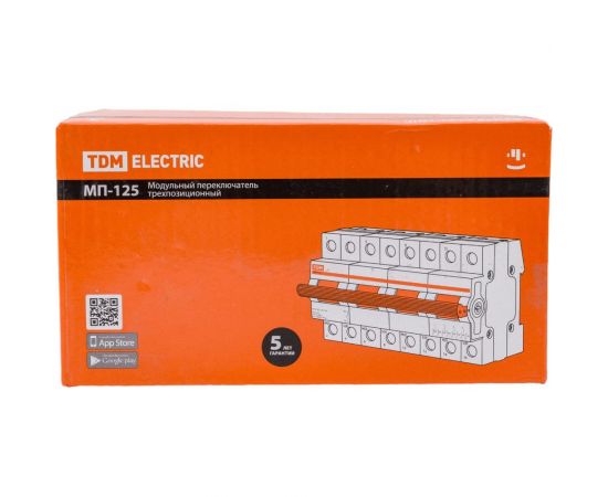 Трехпозиционный модульный переключатель TDM МП-125 4P 63А SQ0224-0049 – изображение 4