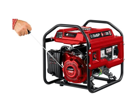 Бензиновый генератор ЗУБР 1200 Вт СБ-1200 – изображение 13