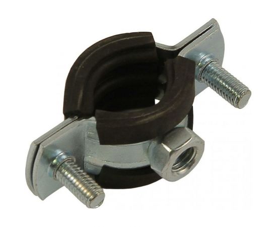Хомут с гайкой Невский Крепеж оцинк. с резин. уплотн. 3/4" 25-28 мм 818789 