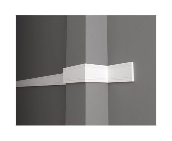 Стеновой молдинг Decor-Dizayn ударопрочный влагостойкий под покраску 79Х12Х2000мм 150A 