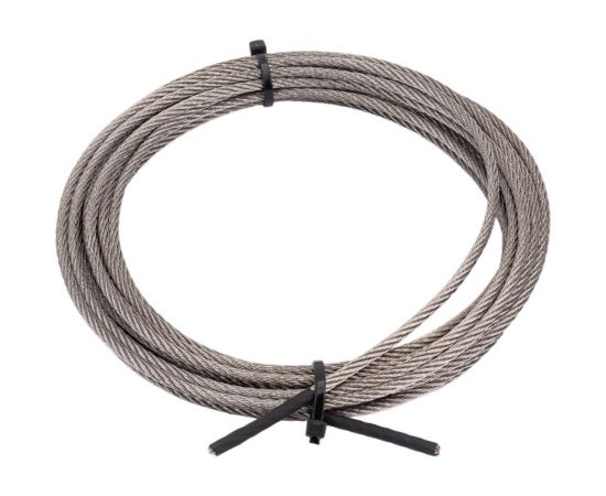 Нержавеющий трос KREPFIELD 3 мм, сталь А2, плетение 7x7, средней мягкости, 5 м 8379А2ТРОС3ММ-5 